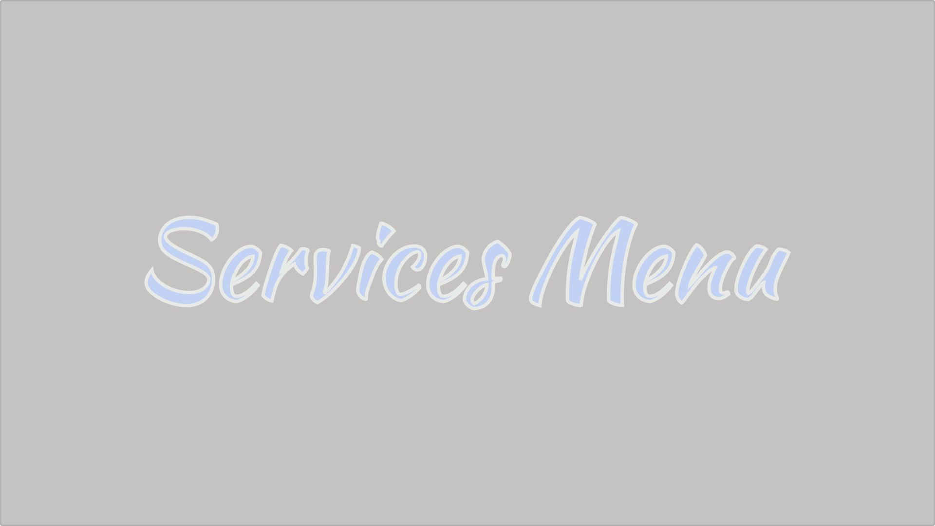 Services Menu